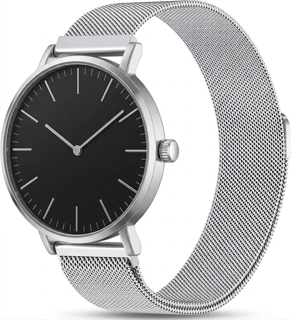 Montres Ultra-fines Mode pour Femmes Luxe Motif Léopard Bracelet en Maille Montres-bracelets à Quartz pour Dames Montre Féminine Minimaliste Reloj