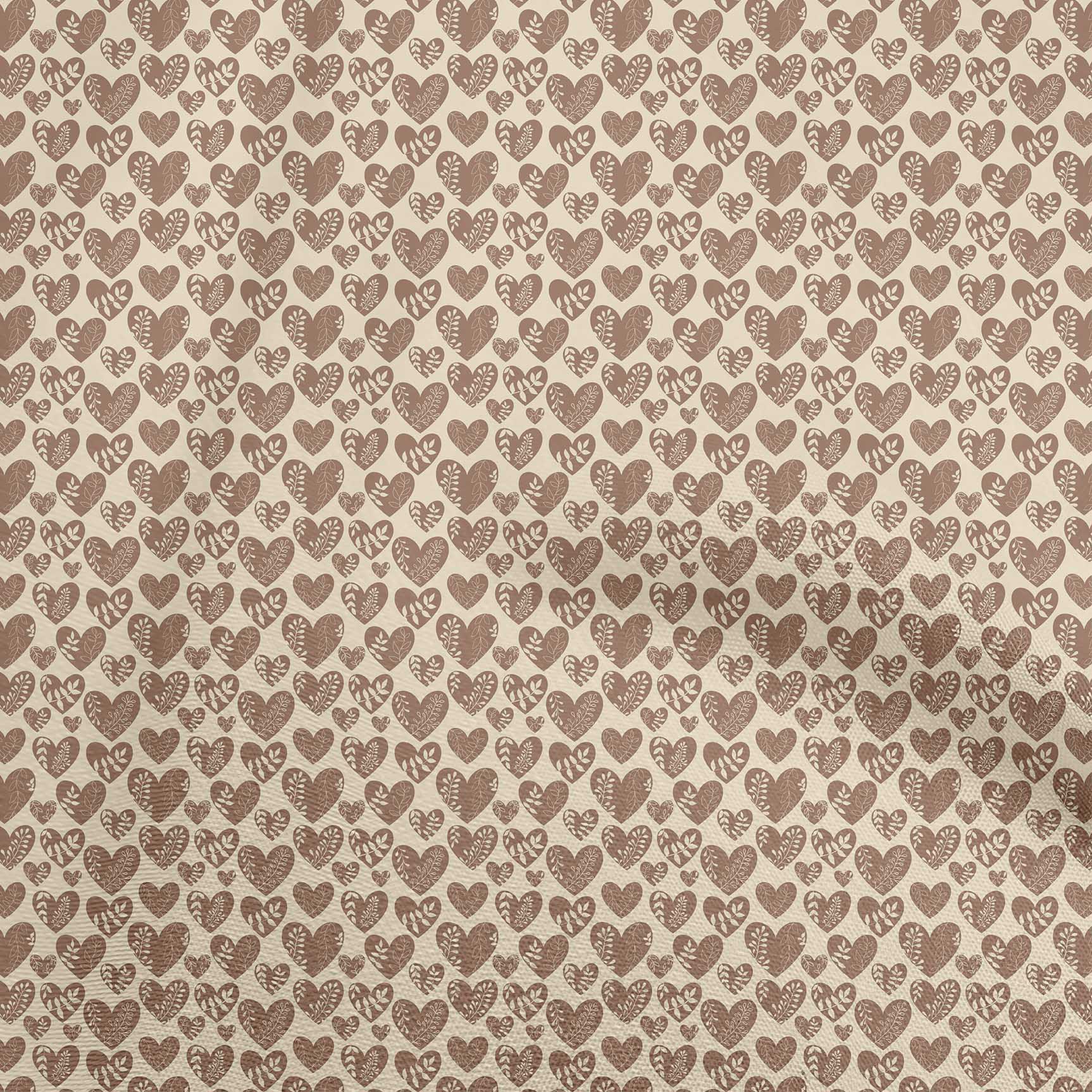 

oneOone Cotton Flex Grey Тканина День Святого Валентина Серце Сукня Матеріал Тканина Тканина з принтом у дворі 40 дюймів 42 Inch Wide - Viscose Chiffon коричневий