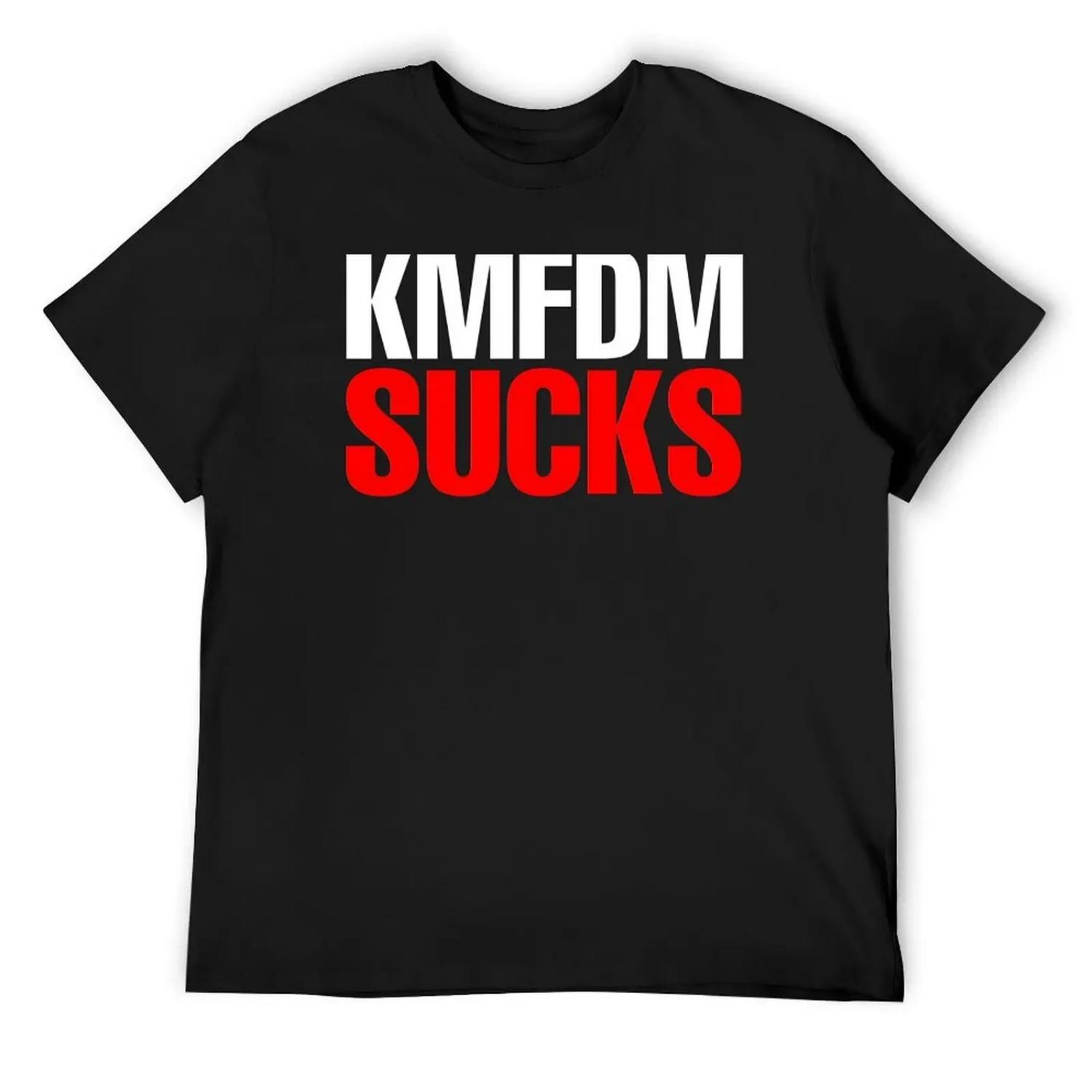 

KMFDM SUCKS T T-Shirt tops vintage heavyweights men t shirt XXXXXL різнокольоровий