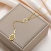 Fashionable Tennis Racket Pendant Necklace Portable And Sturdy For Everyday Wear