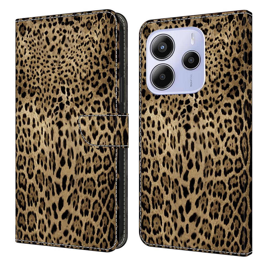 For Xiaomi Redmi Note 14 4G (164.84mm) Wallet Case Pattern Printing PU Leather Flip Stand Phone Cover