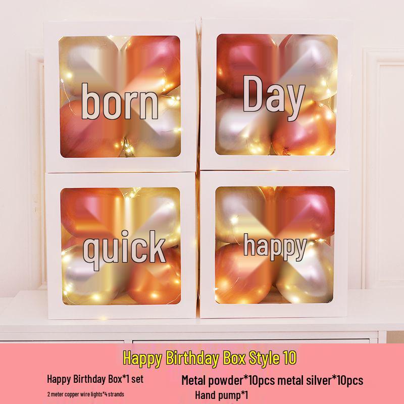 Luminous Happy Birthday Balloons for Adult & Baby Parties - Boys & Girls First Birthday Decoration