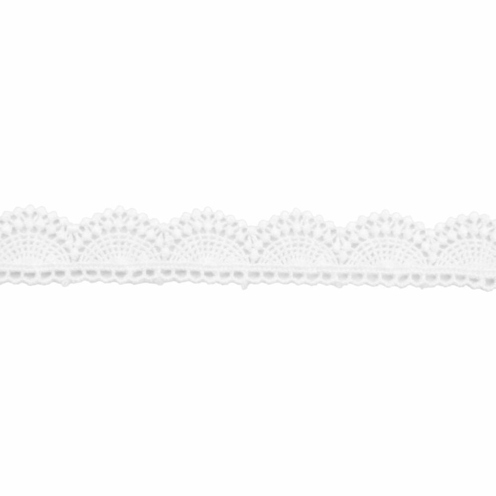 

15 Yards Lace Trim Semicircle Shape Handmade Accessories Embroidery Lace Neckline Collars белый