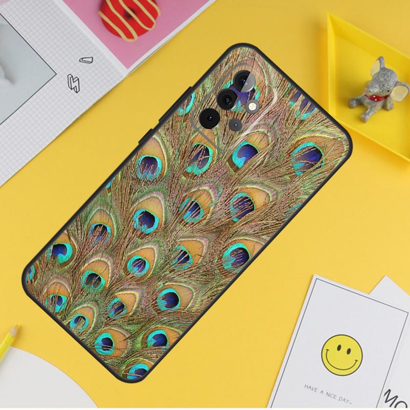 Vogel Pfauenfeder Hülle Für Samsung Galaxy A15 A17 A54 A34 A14 A13 A23 A33 A53 A52 A32 A12 A56 A36 A16 A35 A55