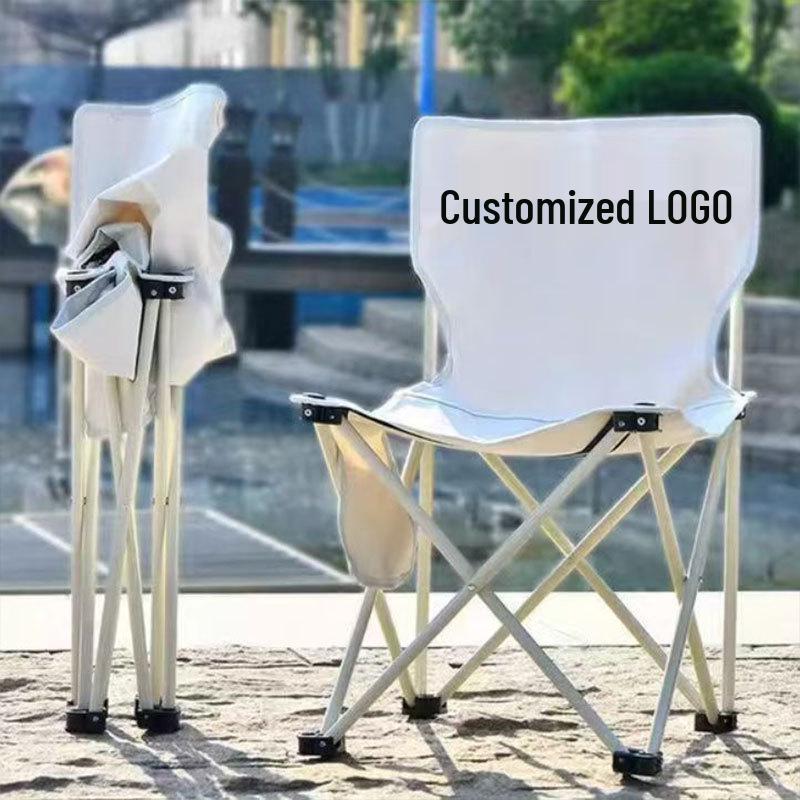 Portable Folding Chair with Backrest for Camping, Picnics, Barbecues, Fishing, and Outdoor Sketching