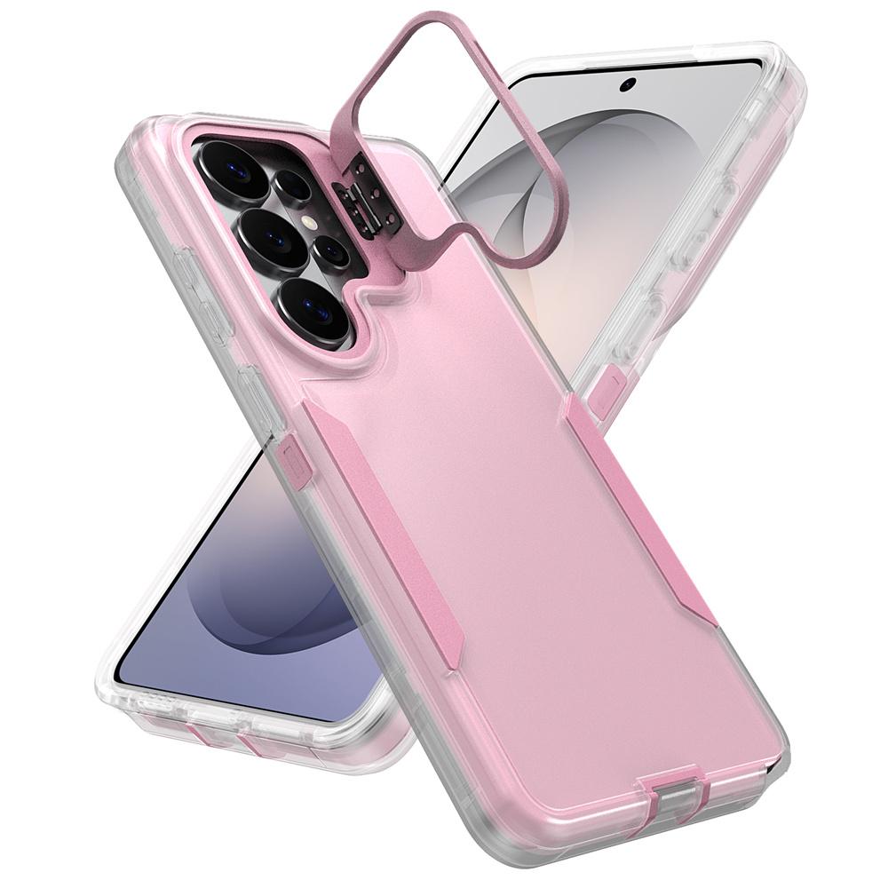Shockproof Armor Flip Lens Stand Phone Case For Samsung S26 S25 Ultra S24 Plus S23 FE A57 A56 A55 A37 A36 A35 A07 A06 A05S Cover