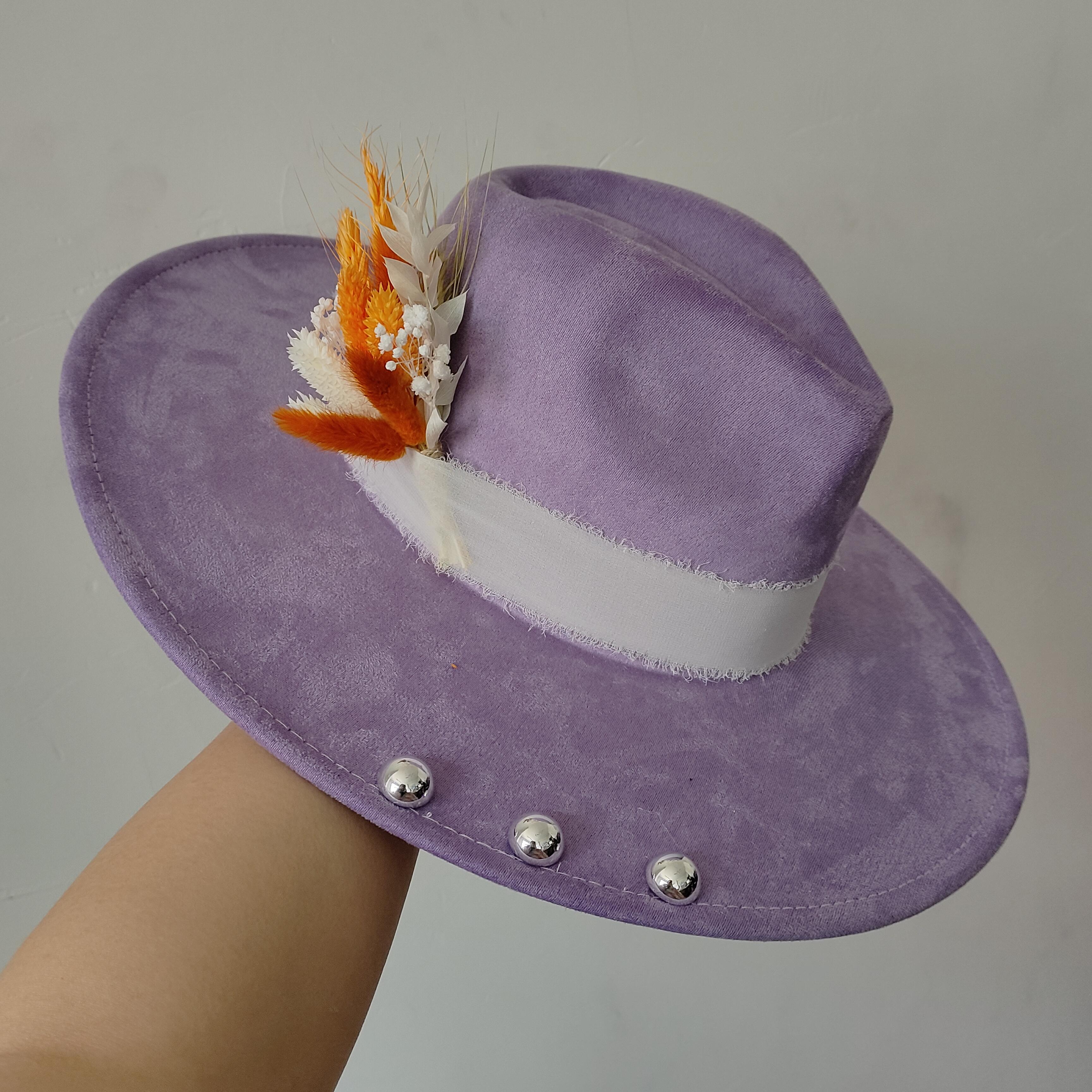 

INS Wide Brim fedora hats Felt Suede hat turquoise Men women Feather accessory Fedoras DIY flat brim hat Jazz hat Top hats 2024 55-58