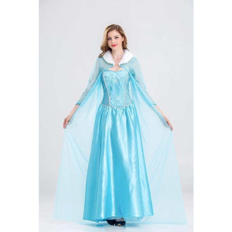 Halloween Kostüm Cosplay Anime Anna Elsa Prinzessinnenkleid Erwachsenenkleid Kleid Cosplay Kostüm