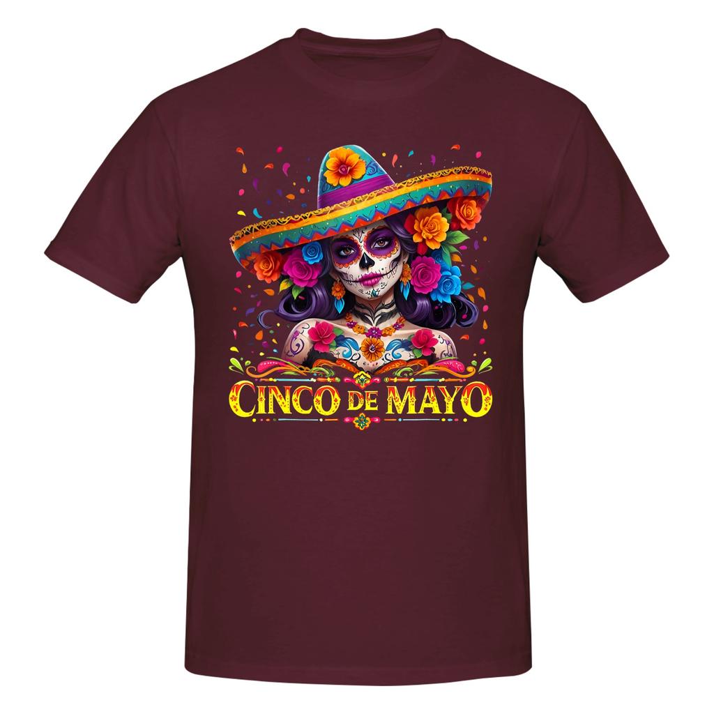 Piece La Catrina Funny Graphic Cotton TShirt Cinco De Mayo Tees Tops For Unisex
