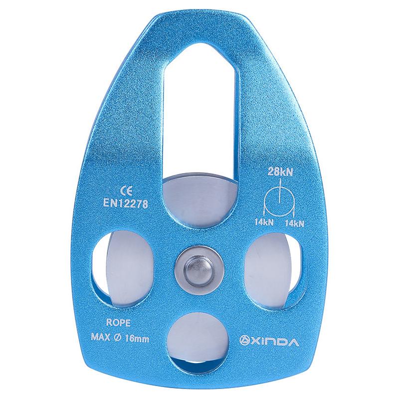 

XINDA XD-8611 Outdoor Mountaineering Rescue Speedway Expansion Lifting Metal Big Pulley with Bearing A