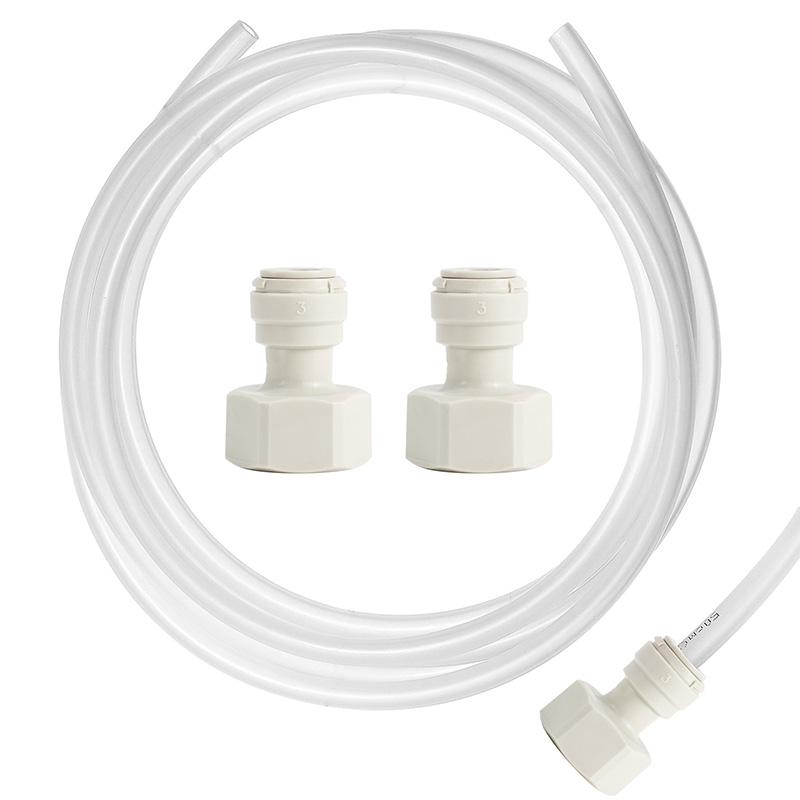 Conector rápido para tubería, ajuste a presión de 3/8'' x rosca hembra de 5/8'', conector rápido adaptador de manguera, uso para acoplador de barril y espiga de grifo de cerveza