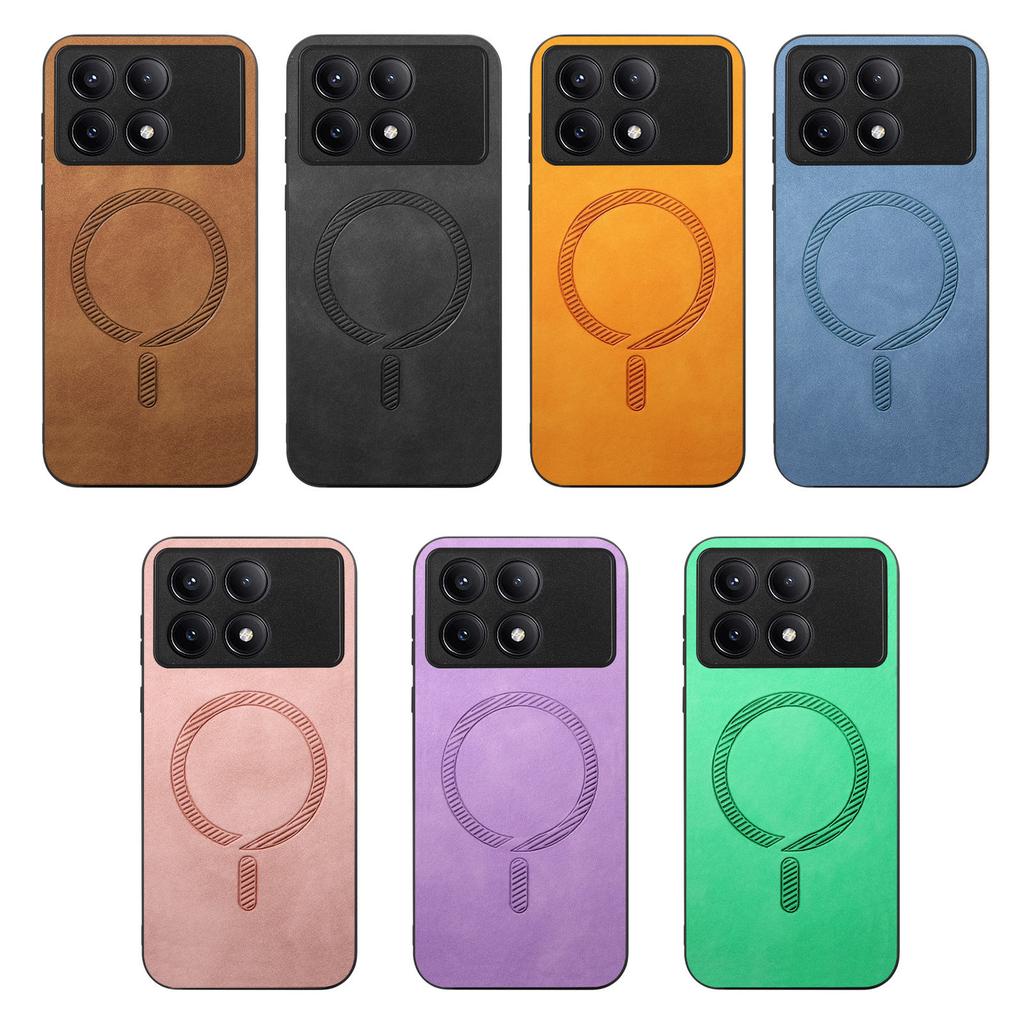 Magnetische Lederhülle für Xiaomi Redmi Note 13 Pro Plus 12 13C 13T POCO X6 5G C65 Kabelloses Laden Anti-Drop Schlanke Skin-Abdeckung