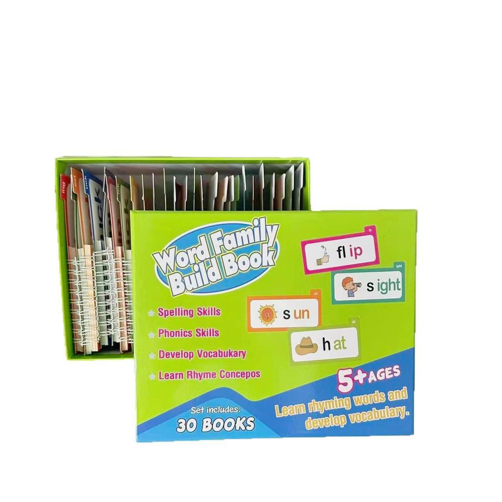 Cross 30 ABC Rhyme and Read Flip Books with Vocabulary Flashcards