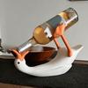 Goose Wine Bottle Holder, 3D Printed Decorative Wine Rack, Practical Versatile Decorative Ornament, for Home Kitchen Bar Office Countertop