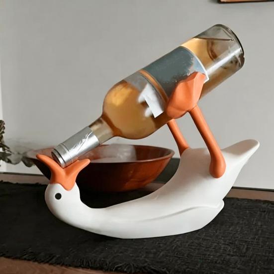 Goose Wine Bottle Holder, 3D Printed Decorative Wine Rack, Practical Versatile Decorative Ornament, for Home Kitchen Bar Office Countertop