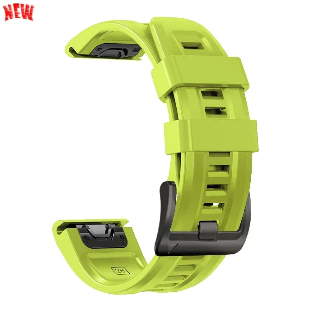 Cinturino in Silicone da 26mm 22mm Per Garmin Fenix 8 E 7 7X Pro 5 5X Plus 6 6X Pro Epix Gen 2 Cinturino Tactix 8 7/Enduro 3 Braccialetto QuickFit