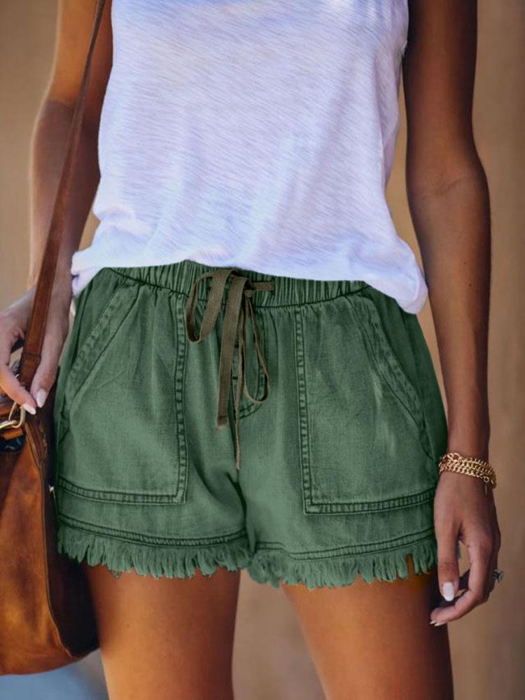 Women's High-Waisted Slimming Denim Shorts