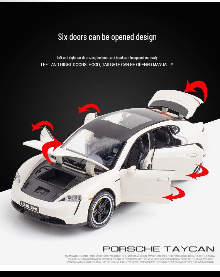 Baoshijie Taycan Alloy Children's Coupe Toy Car Model