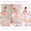 Butterfly Bow Gymnastics Tutu Skirts Sleeveless Ballet Leotard Girl Ballet Tutu Dress  Examination