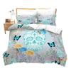 Gothic Skull Flower Three-Piece Digital Printing Bedding