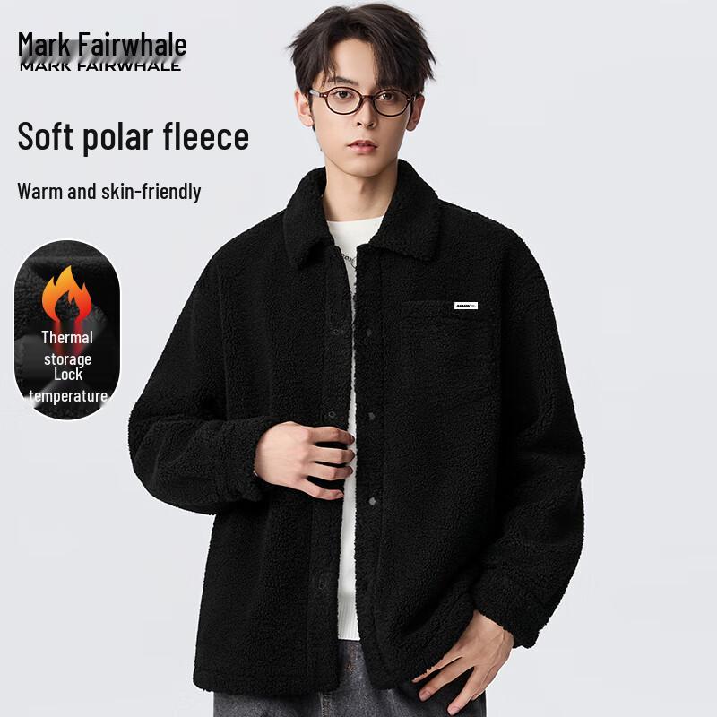 

Mark Fairwhale Men s Fleece Lapel Jacket M