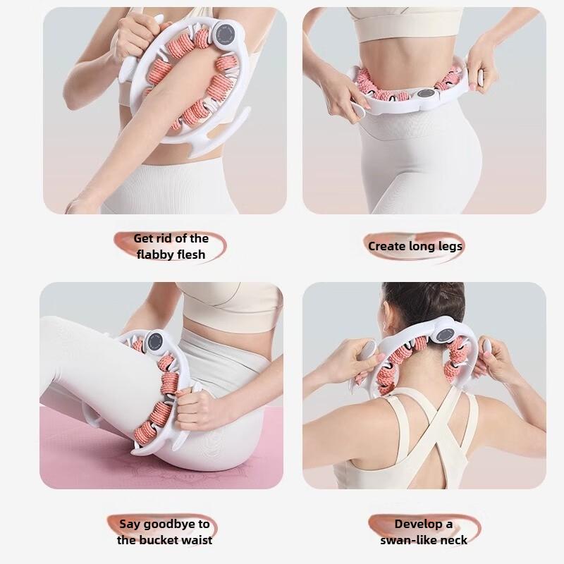 Durable And Safe Round Ring Leg Massager Anticellulite Full Body Massage Roller For Neck Shoulder Abdominal Muscle Slimming Fat Massager