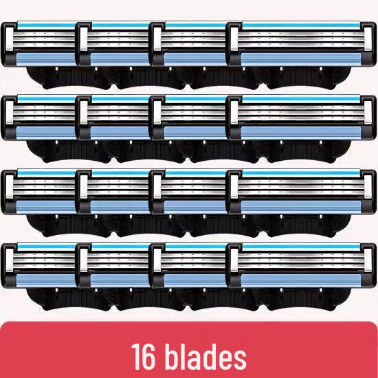 Men's Triple-Layer Manual Shaving Razor Blade Set