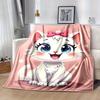 1pc Cute Cartoon Cat with Bowknot Blanket - Seasonal Home Decor, Throw Blanket for Room, for Decorating Your Own Sofa and Living Room, Super