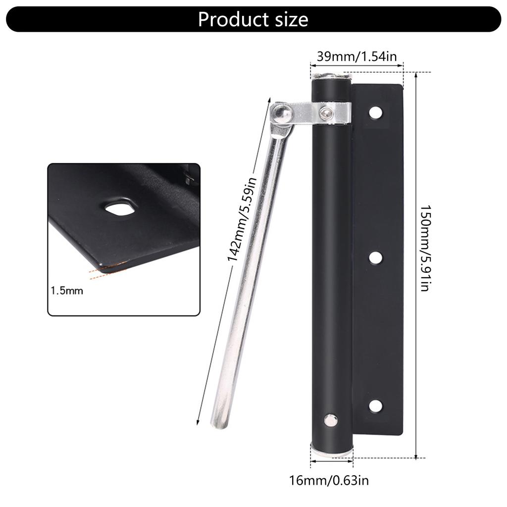 Sturdy Stainless Steel Automatic Door Closer Closing Hinges for Screen Door Easy To Installion for Enhances Safety