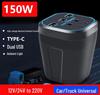 High-Power 12V/24V to 220V Multifunction Car Cup Holder Charger
