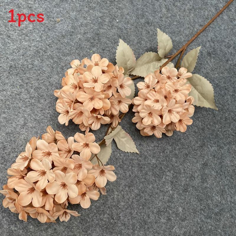 Artificial Pagoda Hydrangea Bouquet Wedding Photo Props Luxury Table Decor Faux Flower Stems 77 Chars