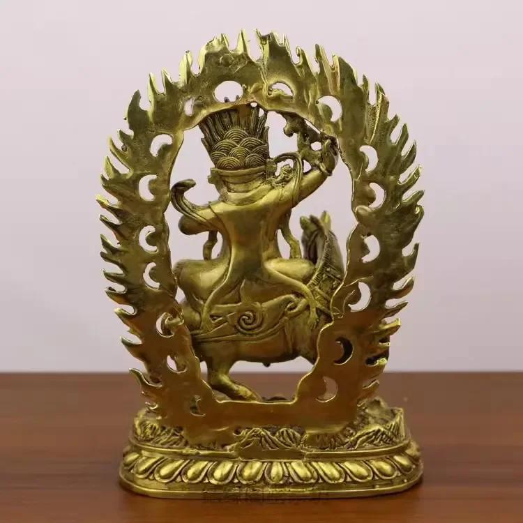 Feng Shui Miedziana Przyciągająca Bogactwo Pomyślna Statua Niebiańskiej Matki Buddy Ozdoba do Domu Salonu