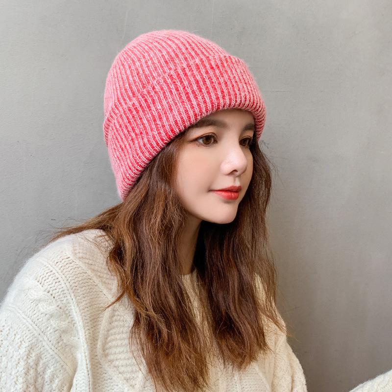 Czapki jesienne zimowe dla kobiet futro królika czapka typu beanie z dzianiny męskie zewnętrzne wiatroszczelne czapki narciarskie ciepła czapka z czaszkami damska czapka z daszkiem