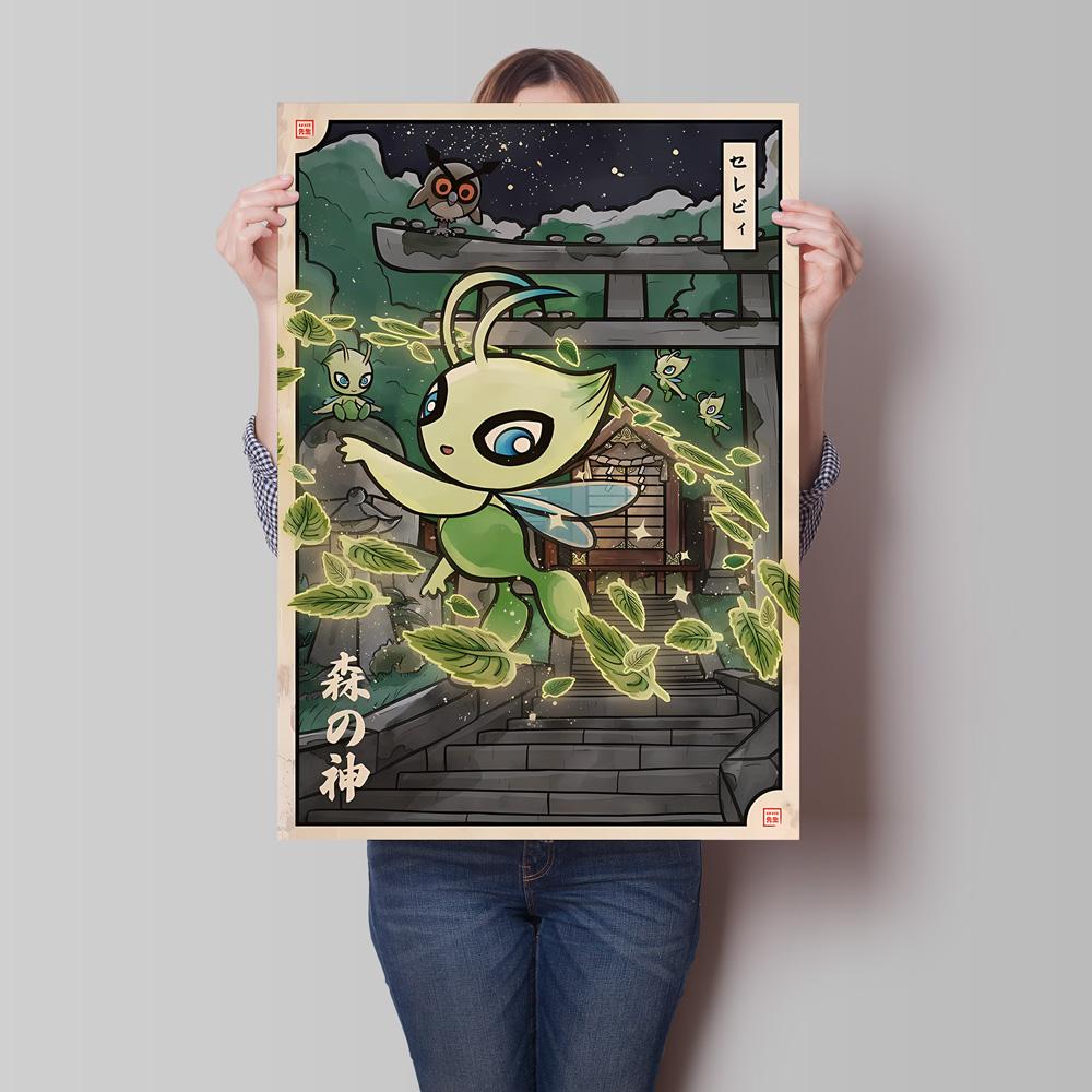 Retro Canvas Poster Prints Pokemon Gengar Blastoise Cartoon Character Picture Wall Art Home Children's Bedroom Decor Gifts
