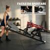 Hip Thrust Machine with Adjustable Platform, 270 Kg Capacity and Weight Holder, Red