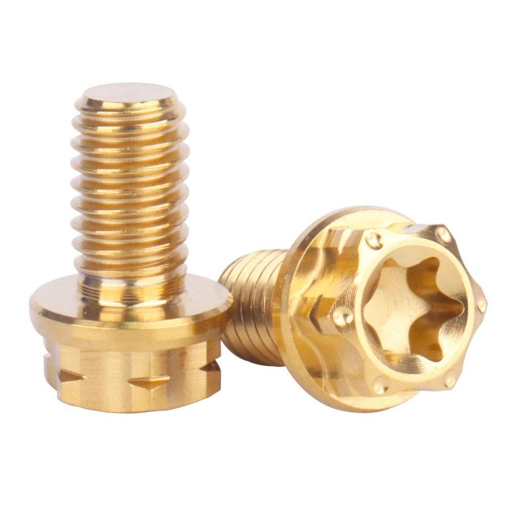 Decorative Screws GR5 Titanium Alloy Titanium Alloy Screws M6 10/15/20/25/30mm Fancy Screws Titanium Bolt