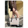 Plaid Printed Tote Bag Large Capacity Shoulder Bag Female Korean Shopping Bag