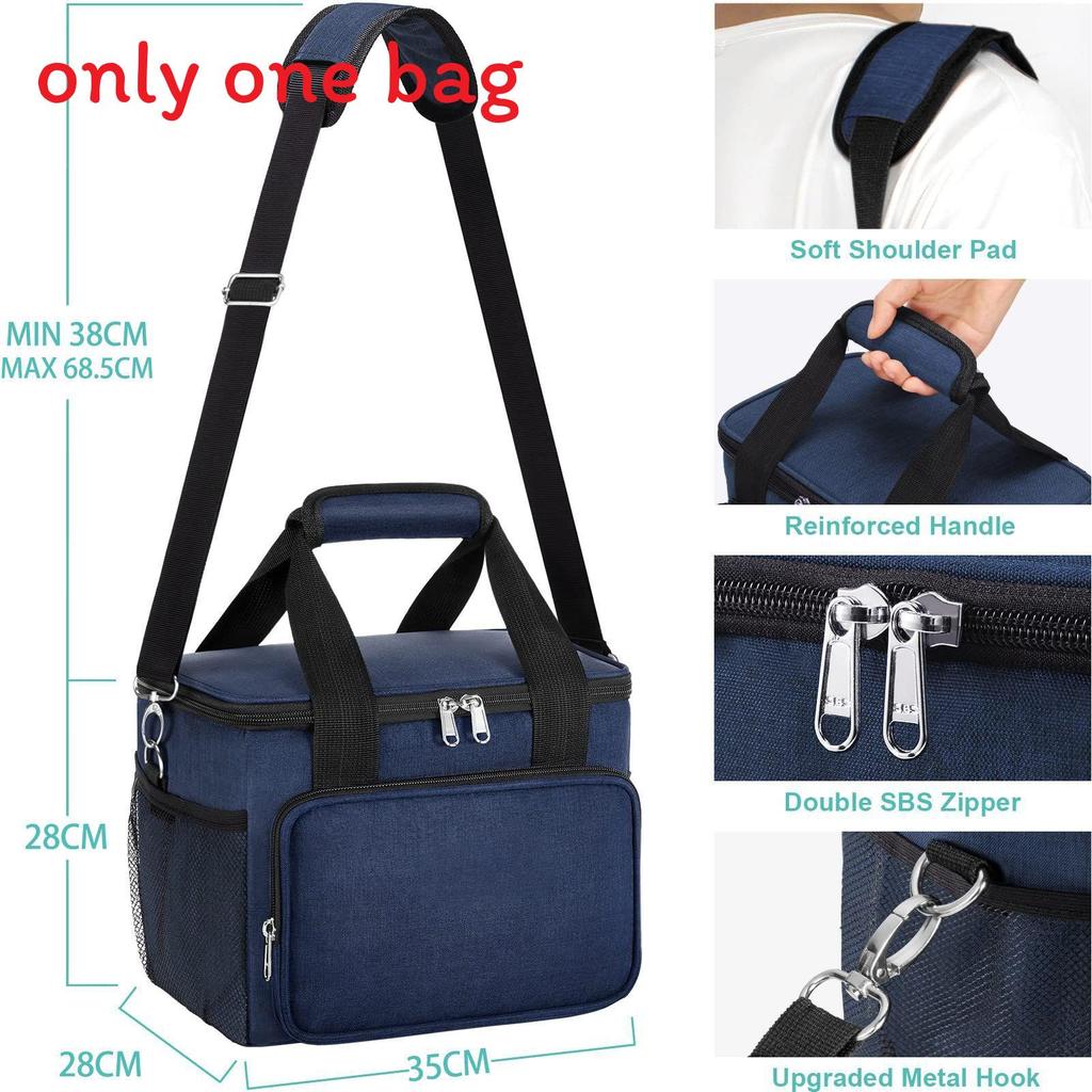 

Oxford Fabric Insulated Cooler Bag With Large Capacity For Outdoor Picnics And Travel