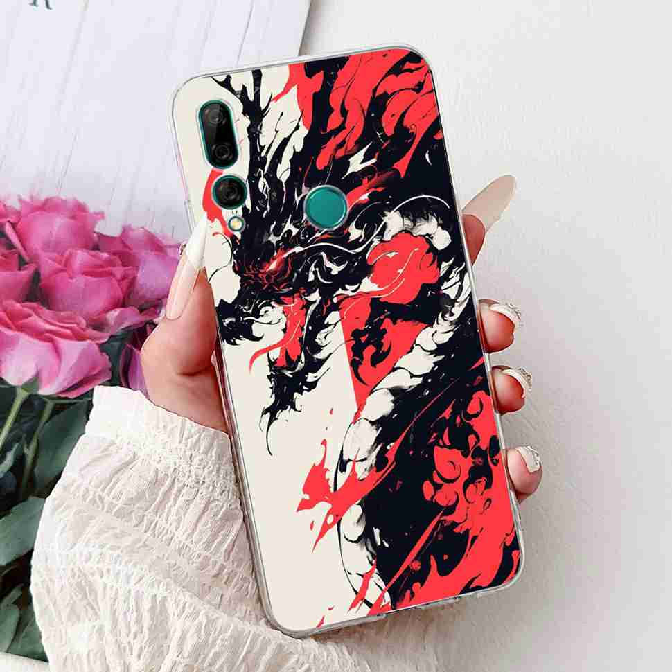 For Huawei Y9 Prime 2019 6.59" Case Soft Silicone Fashion Flowers TPU Cover For Huawei y9 Prime 2019 STK-L21 Bumper Shell Coque