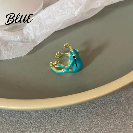 Animal Design Ring 1/3Pcs Frog-Shaped Set Alloy Electroplated Finger Frog