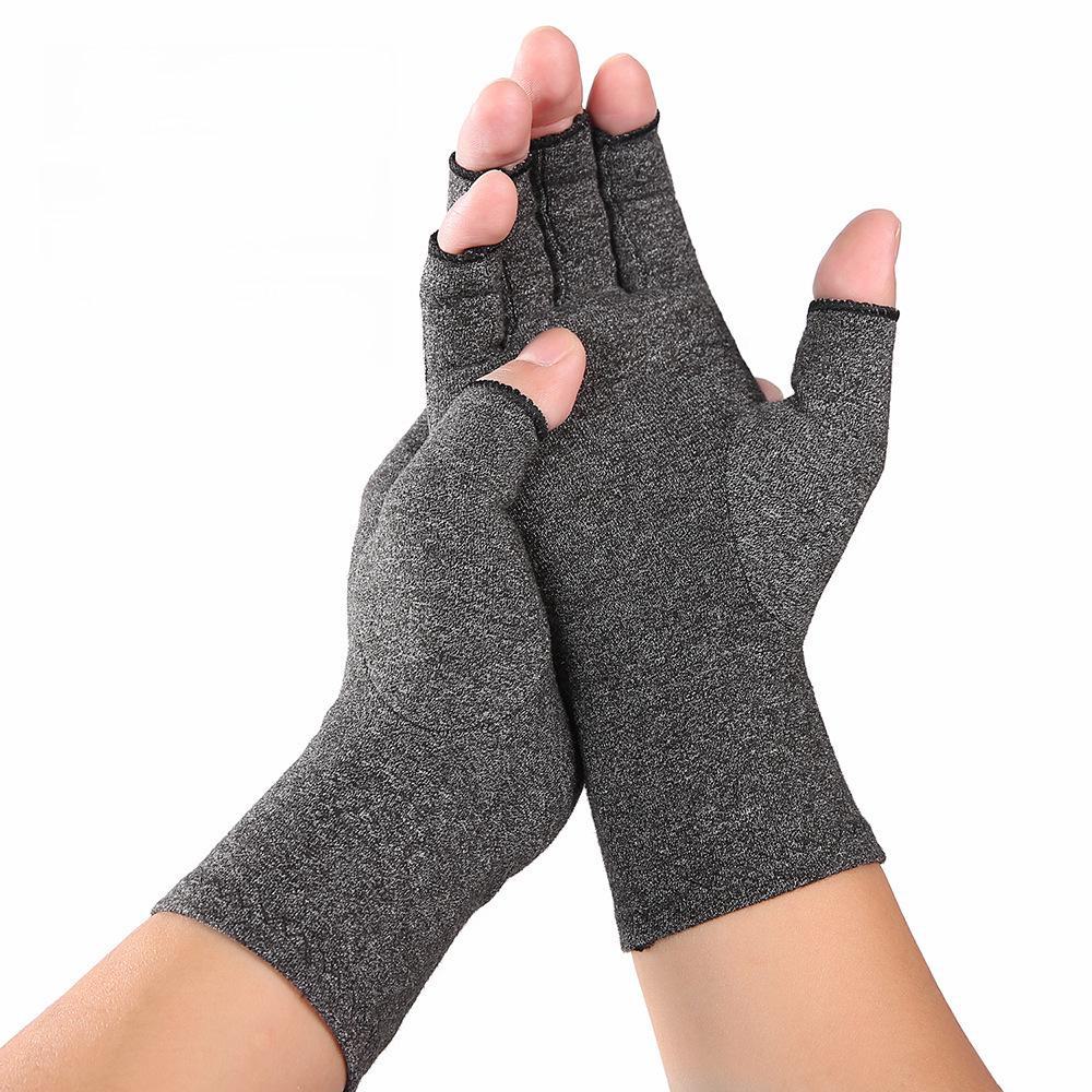 Rehab Training Half-Finger Pressure Gloves - Breathable Health Care for Indoor Sports