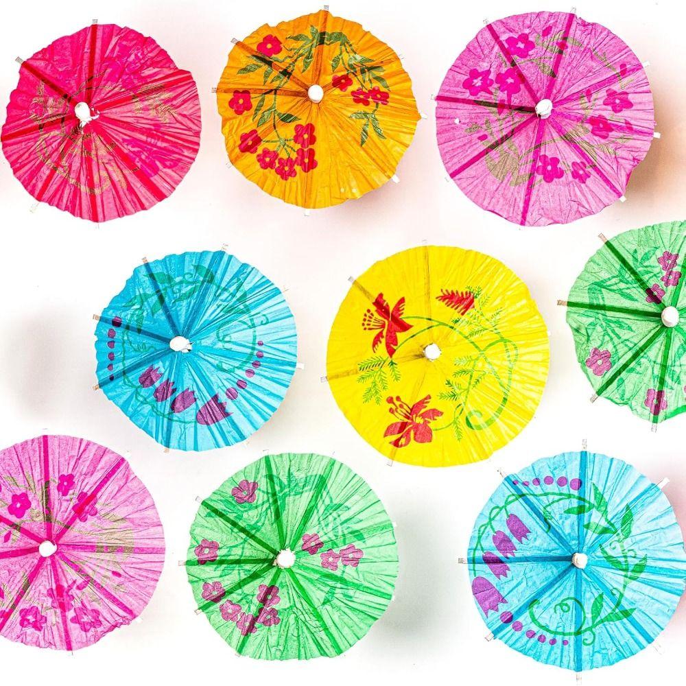 Wooden Cocktail Umbrell Disposable Fruit Sticks New Cocktail Fork  Picnic Wedding