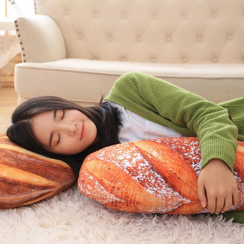 Bread Pillow Bread Plush Pillow Soft Lumbar Back Cushion Plush Stuffed Toy Stuffed Toy Lumbar Back Cushion Food Plush Pillow Christmas Gift