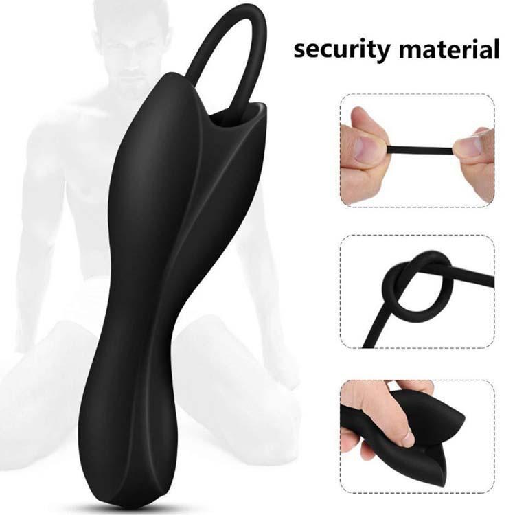 Men's Silicone Vibrating Penile Stimulation Device for Masturbation, Urethral Block Expansion Device, SM Adult Erotic Toy
