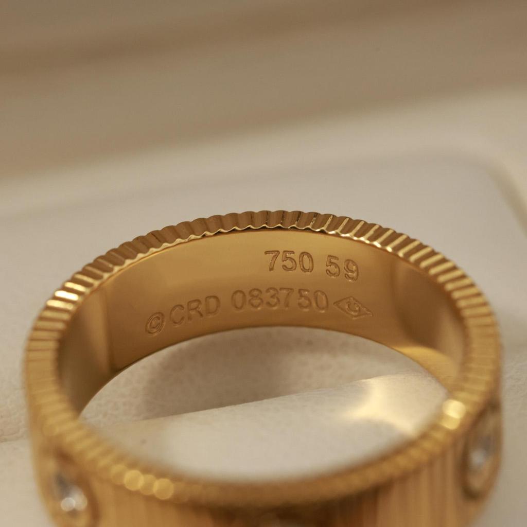High Quality Version 6 Diamond Version Three Color Ring for Daily Wear Exquisite Craftsmanship for Men and Women Gifts for Men and Women Birthday Gift