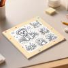 Cartoon Coloring Book Educational Doodles Book Cute Graffiti Painting Book  for Adults And Teens