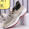 New lace-up casual sports shoes platform-soled real fly-woven running shoes cloth shoes