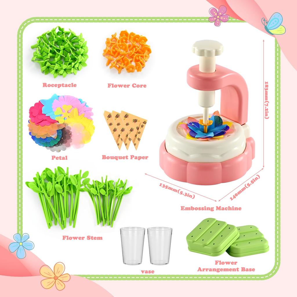 handmade flower craft kit for girls ages and A popular birthday gift for elementary school perfect as a Christmas or birthday present for and EooCoo's