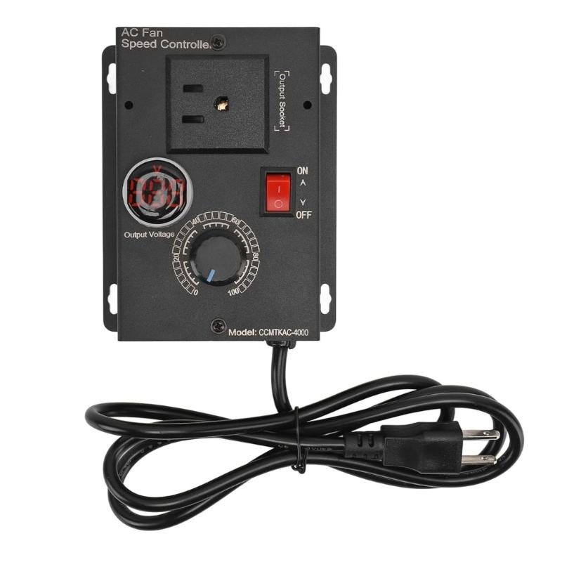 0~220V Motor Drehzahlregler Stufenloser Elektronischer Lüfter Drehzahlregler Variable Regler für Fräsen Lüfter