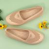 Summer New Women's Sandals with Anti Slip Hollow Out Breathable Flat Bottom Beach Shoes